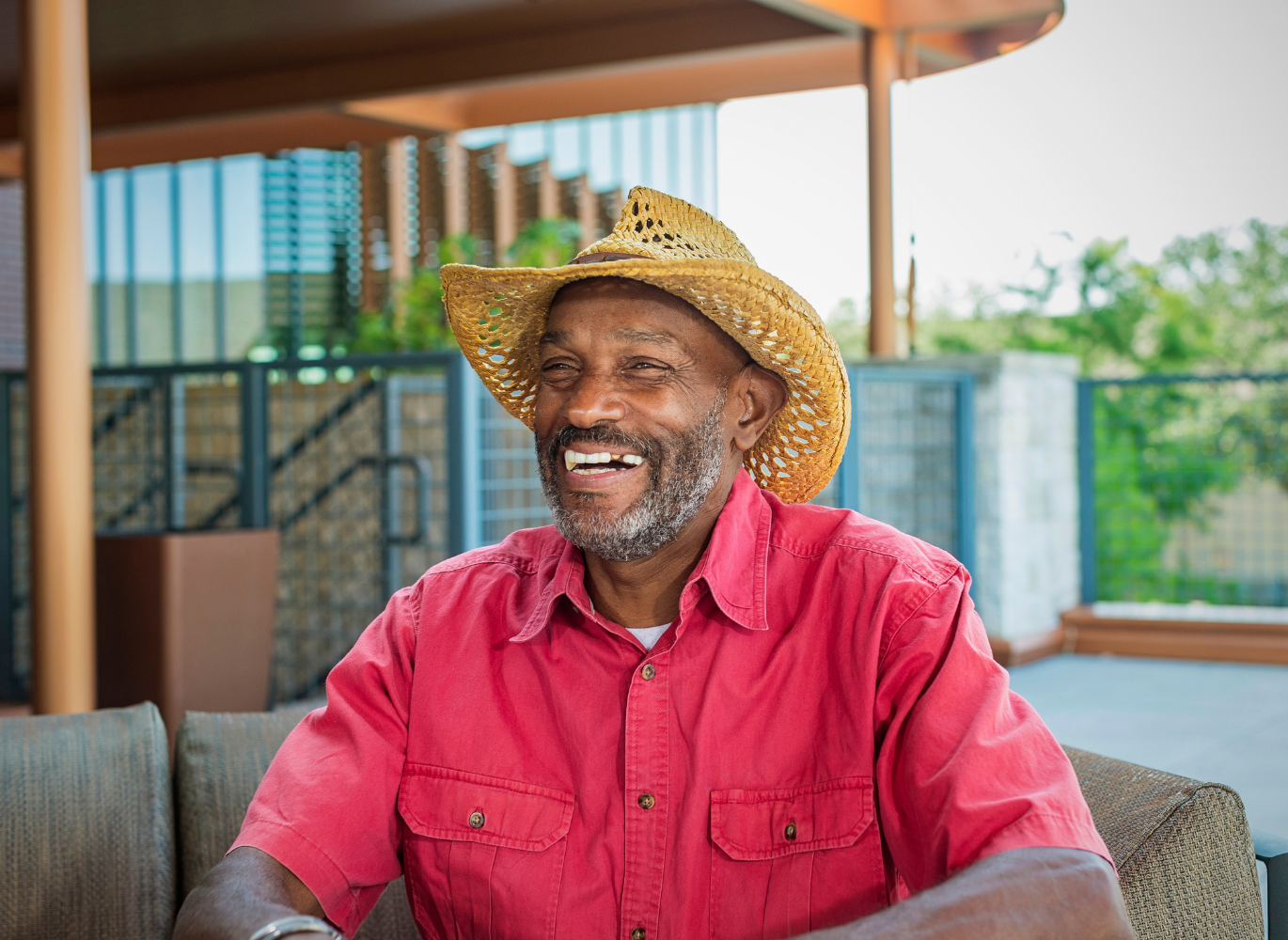 Photo of a man with a straw hat
